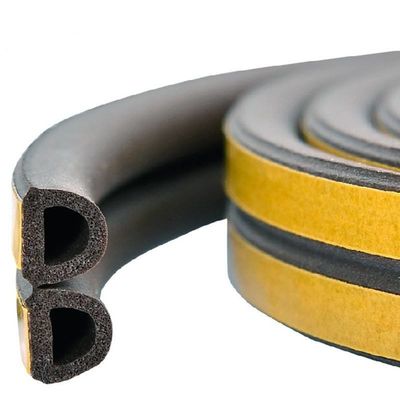 5m/6m/12m EPDM রাবার কম্পোজিট স্ব আঠালো ফোম উইন্ডো সিল স্ট্রিপ দরজা অ্যাপার্টমেন্ট জন্য