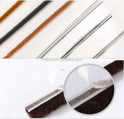 স্লাইডিং উইন্ডো পিল এনার্জি দক্ষতা উন্নত করার জন্য কালো / গ্রে / বাদামী / সাদা / অন্যান্য রঙের আবহাওয়া স্ট্রিপ