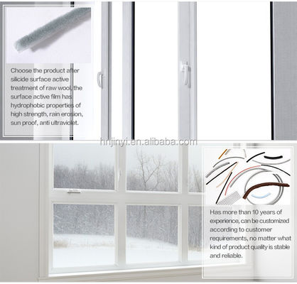 স্লাইডিং উইন্ডো পিল এনার্জি দক্ষতা উন্নত করার জন্য কালো / গ্রে / বাদামী / সাদা / অন্যান্য রঙের আবহাওয়া স্ট্রিপ