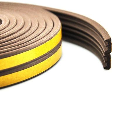 কাস্টমাইজড ডি আকৃতি স্ব-আঠালো রাবার সীল দরজা উইন্ডো আবহাওয়া স্ট্রিপ অ্যাপার্টমেন্ট শব্দ নিরোধক জন্য