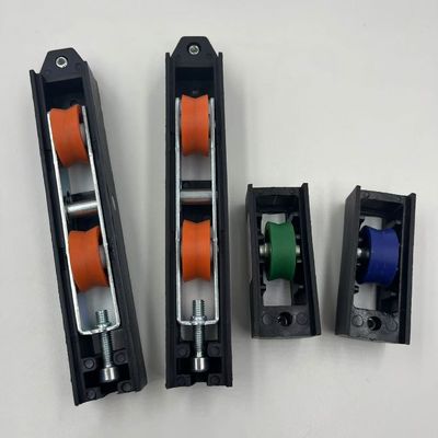 রঙ সাদা/অন্যান্য ভারী দায়িত্ব ডাবল স্লাইডিং দরজা রোলার স্টেইনলেস স্টীল স্লাইডিং রোলার