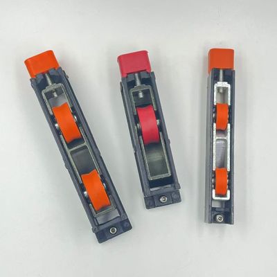 সহজ ইনস্টলেশন দরজা এবং উইন্ডো পলি অ্যালুমিনিয়াম খাদ একক চাকা স্টেইনলেস স্টীল