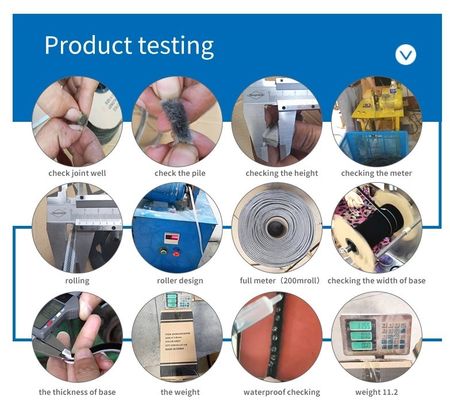 সিএলজে কালো আবহাওয়া স্ট্রিপ ধুলোরোধী পোকামাকড় প্রতিরোধী শব্দরোধী ফাংশন 3-25 মিমি পিল উচ্চতা এবং 3-50 মিমি প্রস্থ