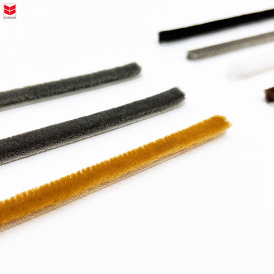 কালো/ধূসর/কাঁচা/সাদা/অন্যান্য উল পিল আবহাওয়া স্ট্রিপ অ্যালুমিনিয়াম পিভিসি 100% পিপি উপাদান এবং একাধিক রঙের বিকল্পগুলির জন্য