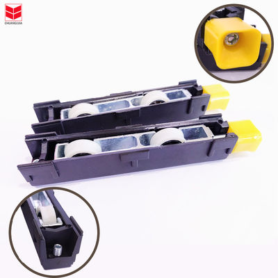 জিংক খাদ স্লাইডিং উইন্ডো রোলার সঙ্গে বল লোহা স্লাইডিং হ্যাঙ্গার গেট হার্ডওয়্যার