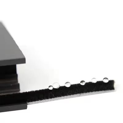 আধুনিক নকশা অ্যাপার্টমেন্ট দরজা ব্রাশ আবহাওয়া স্ট্রিপিং গ্রে সিলিকন উল পিল 7 * 6 মিমি আকার অ্যান্টিডস্ট উইন্ডো সিল স্ট্রিপ বহুমুখী
