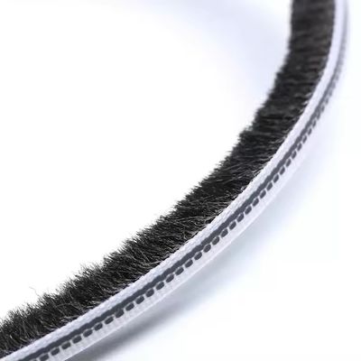 কাস্টমাইজযোগ্য আঠালো দরজা আবহাওয়া উইন্ডো পিল উচ্চতা 3-25mm / প্রস্থ 3-50mm জন্য stripping ব্রাশ