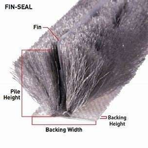 ISO9001 2008 সার্টিফাইড ব্রাউন ব্রাশ সিল ডোর উইন্ডো সিল স্ট্রিপস কর্মক্ষমতা জন্য কালো / গ্রে / বাদামী / সাদা / অন্যান্য রং