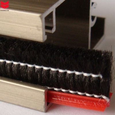 উইন্ডোজ আবহাওয়া স্ট্রিপ ব্রাশ সীল জন্য পোকামাকড় প্রুফ নেট কালো / ধূসর / বাদামী / সাদা / অন্যান্য রং এবং ISO9001 2008 প্রত্যয়িত