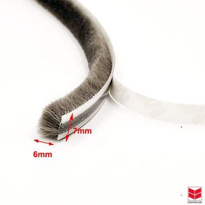 উল পিল আবহাওয়া স্ট্রিপ জন্য অ্যালুমিনিয়াম দরজা এবং উইন্ডো পিল উচ্চতা 3-25mm / প্রস্থ 3-50mm 100% পিপি