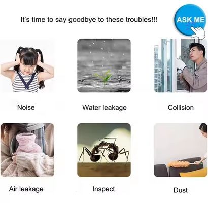 আধুনিক নকশা ধুলোরোধী বায়ুরোধী পিল দরজা এবং উইন্ডো জন্য আবহাওয়া স্ট্রিপ সহজ রক্ষণাবেক্ষণ